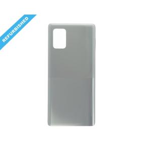 Tapa para Samsung Galaxy A71 5G blanco con adhesivo