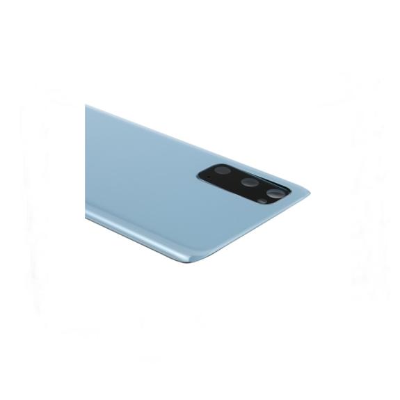 Tapa para Samsung Galaxy S20 con embellecedor azul