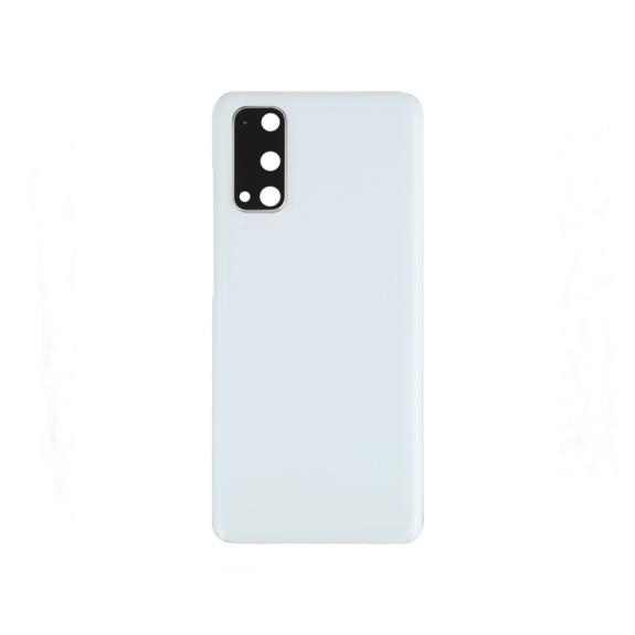 Tapa para Samsung Galaxy S20 con embellecedor blanco