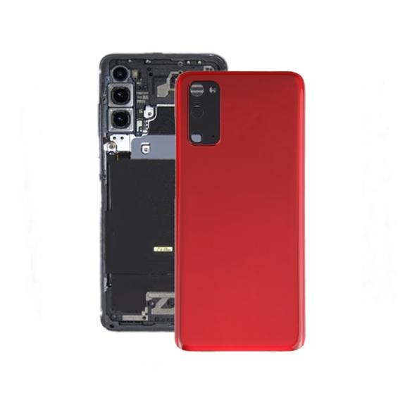 Tapa para Samsung Galaxy S20 con embellecedor rojo