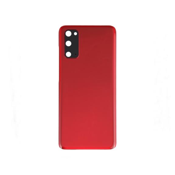 Tapa para Samsung Galaxy S20 con embellecedor rojo