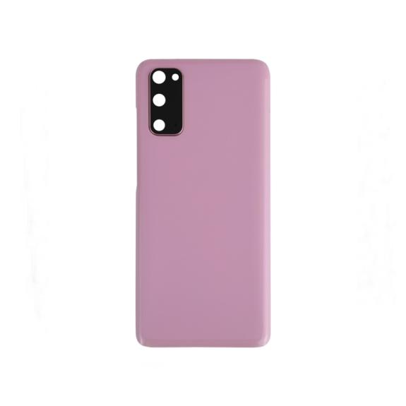 Tapa para Samsung Galaxy S20 con embellecedor rosa