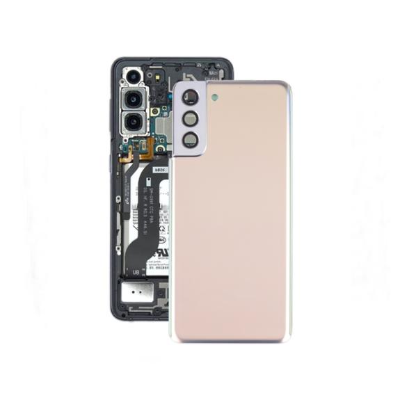 Tapa para Samsung Galaxy S21 Plus 5G con embellecedor dorado