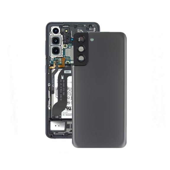 Tapa para Samsung Galaxy S21 Plus 5G con embellecedor gris