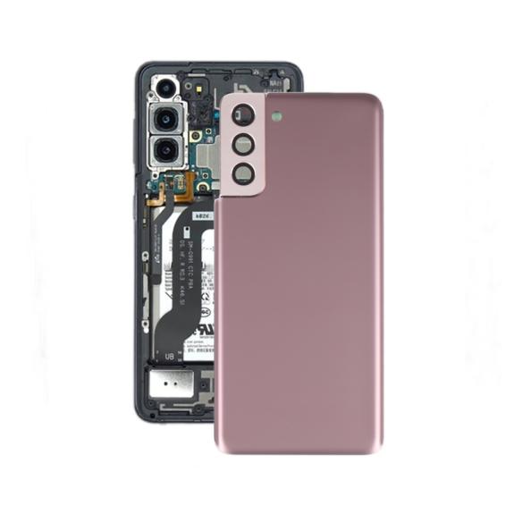 Tapa para Samsung Galaxy S21 Plus 5G con embellecedor marron