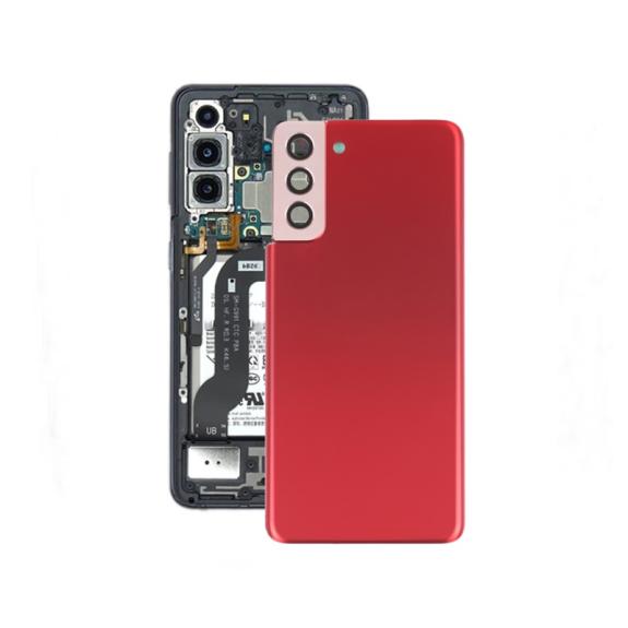 Tapa para Samsung Galaxy S21 Plus 5G con embellecedor rojo