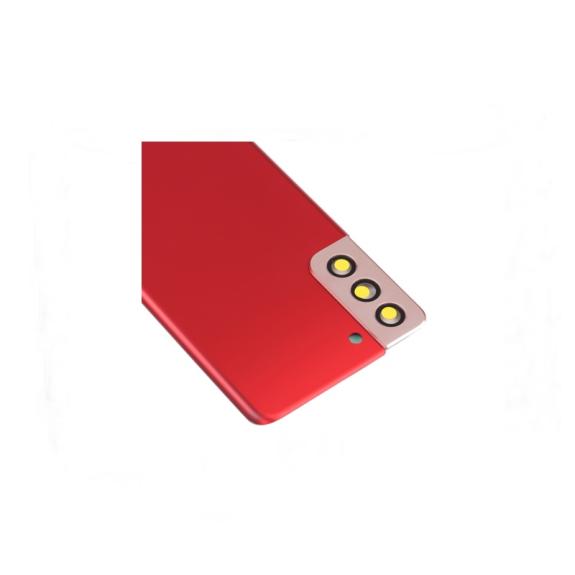 Tapa para Samsung Galaxy S21 Plus 5G con embellecedor rojo