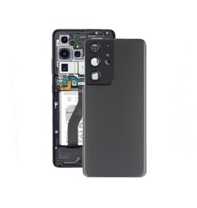 Tapa para Samsung Galaxy S21 Ultra 5G con embellecedor gris