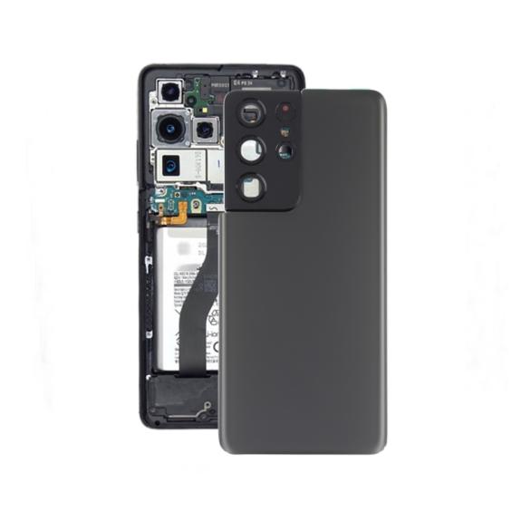 Tapa para Samsung Galaxy S21 Ultra 5G con embellecedor gris