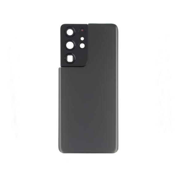 Tapa para Samsung Galaxy S21 Ultra 5G con embellecedor gris