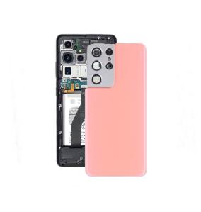 Tapa para Samsung Galaxy S21 Ultra 5G con embellecedor rosa