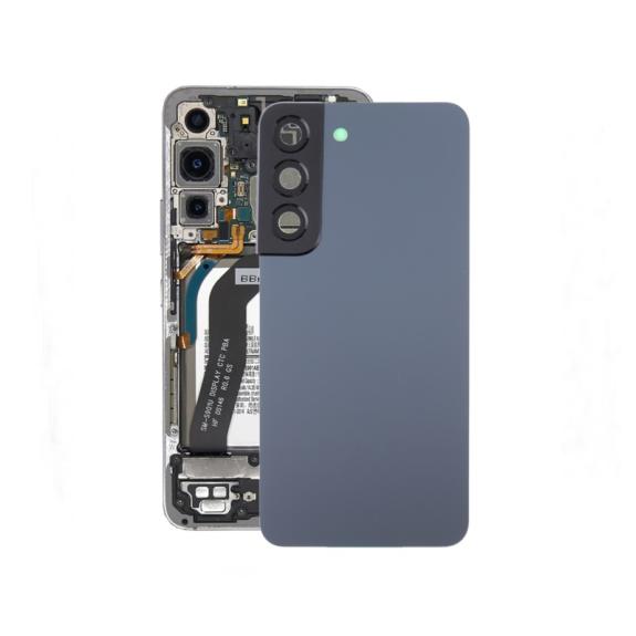 Tapa para Samsung Galaxy S22 5G con embellecedor azul