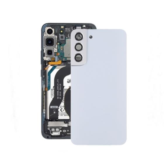 Tapa para Samsung Galaxy S22+ 5G con embellecedor blanco