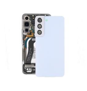 Tapa para Samsung Galaxy S22 5G con embellecedor blanco