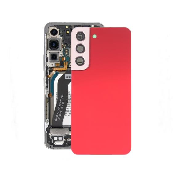 Tapa para Samsung Galaxy S22 5G con embellecedor rojo