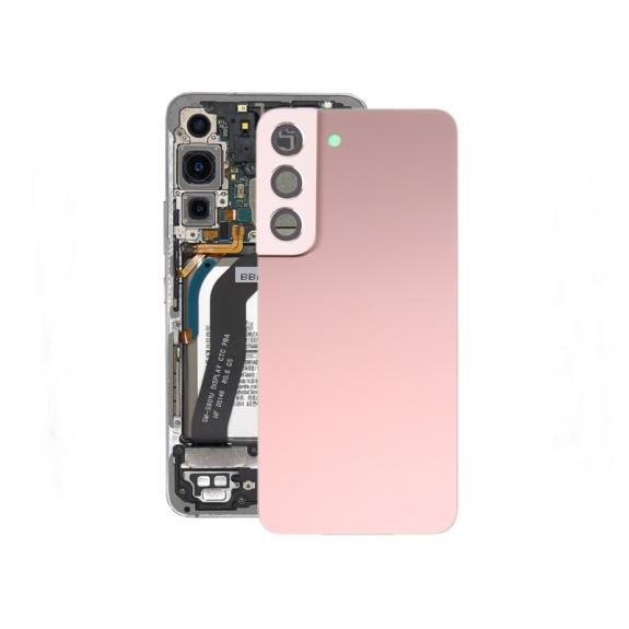 Tapa para Samsung Galaxy S22 5G con embellecedor rosa