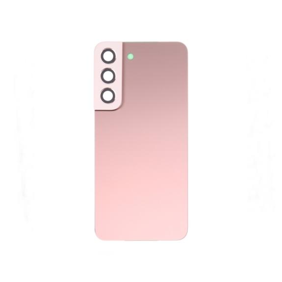 Tapa para Samsung Galaxy S22 5G con embellecedor rosa
