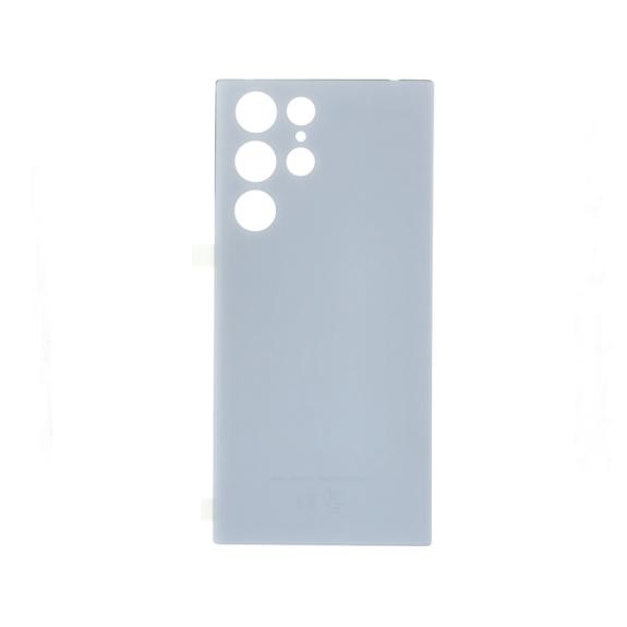 Tapa para Samsung Galaxy S22 Ultra 5G blanco con adhesivo