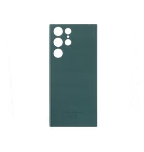 Tapa para Samsung Galaxy S22 Ultra 5G verde con adhesivo