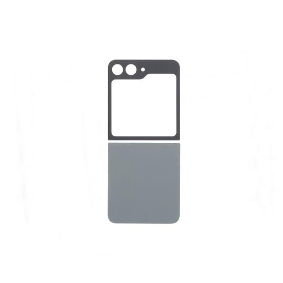 Tapa para Samsung Galaxy Z Flip5 gris con adhesivo