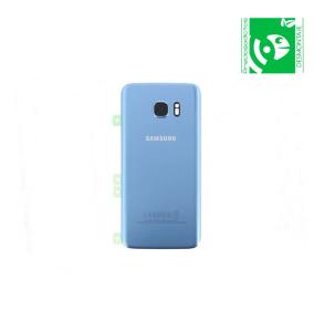 Tapa para Samsung Galaxy S7 Edge azul con lente