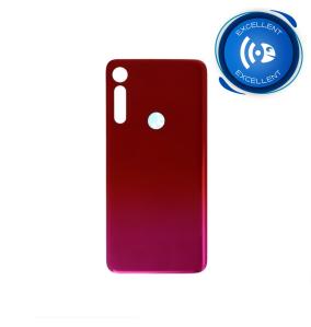 TAPA TRASERA CON ADHESIVO PARA MOTOROLA MOTO G8 PLAY ROJO