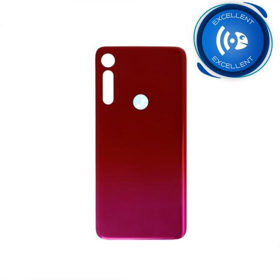TAPA TRASERA CON ADHESIVO PARA MOTOROLA MOTO G8 PLAY ROJO