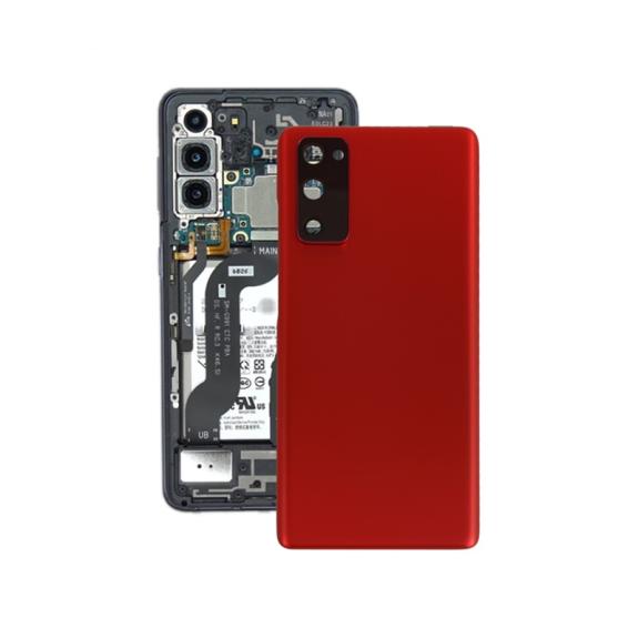 Tapa para Samsung Galaxy S20 FE / S20 FE 5G rojo con lente