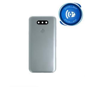 TAPA TRASERA CON LENTE Y SENSOR FINGERPRINT PARA LG K31 PLATA