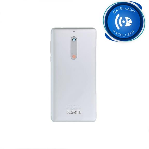 TAPA TRASERA CUBRE BATERIA CON LENTE PARA NOKIA 5 BLANCO