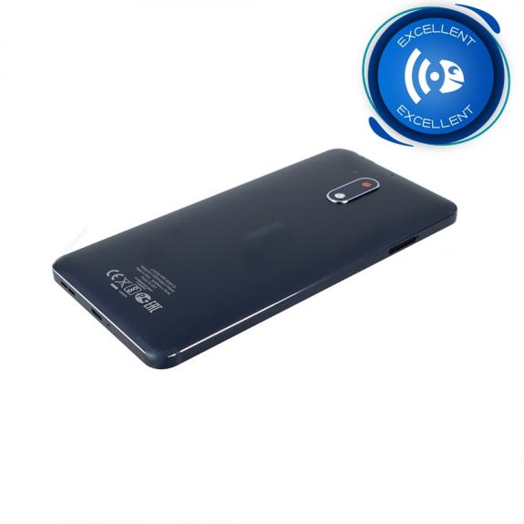 TAPA TRASERA CUBRE BATERIA CON LENTE PARA NOKIA 6 AZUL