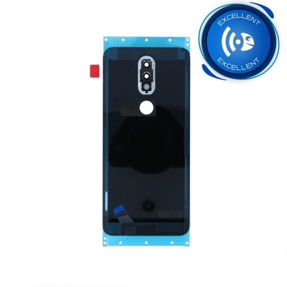 TAPA TRASERA CUBRE BATERIA CON LENTE PARA NOKIA 7.1 NEGRO