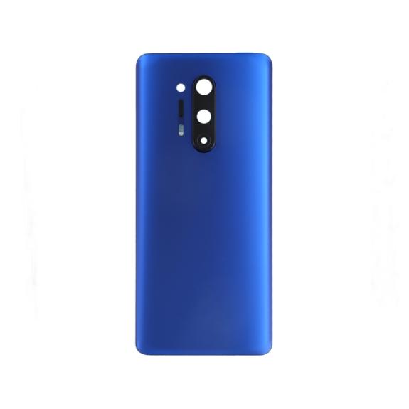 TAPA TRASERA CUBRE BATERIA CON LENTE PARA ONEPLUS 8 PRO AZUL