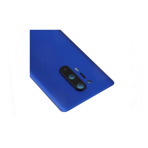 TAPA TRASERA CUBRE BATERIA CON LENTE PARA ONEPLUS 8 PRO AZUL