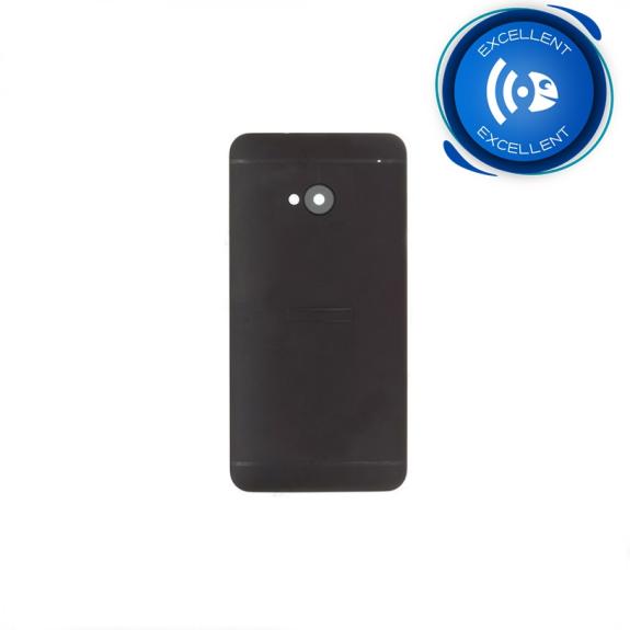 TAPA TRASERA CUBRE BATERIA PARA HTC ONE M7 NEGRO