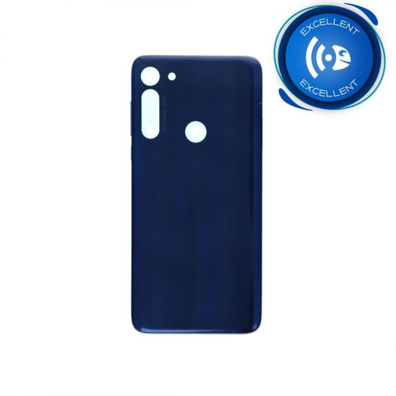 TAPA TRASERA CUBRE BATERIA PARA MOTOROLA MOTO G8 AZUL