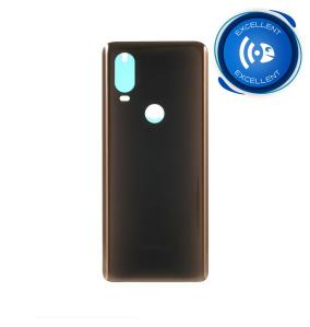 TAPA TRASERA CUBRE BATERIA PARA MOTOROLA ONE VISION MARRON