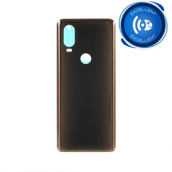 TAPA TRASERA CUBRE BATERIA PARA MOTOROLA ONE VISION MARRON