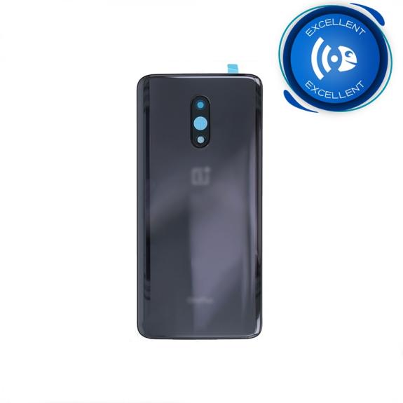 TAPA TRASERA CUBRE BATERIA PARA ONEPLUS 7 NEGRO - GRIS
