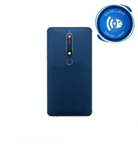 TAPA TRASERA LENTE, BOTONES Y FINGERPRINT PARA NOKIA 6.1 AZUL