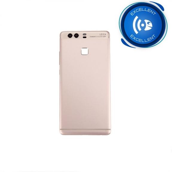 TAPA TRASERA PARA HUAWEI ASCEND P9 CON BOTON DORADO