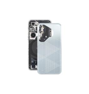 Tapa Trasera Para Huawei Pura 70 Pro Plus en color plateado