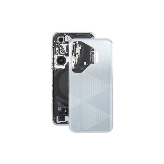 Tapa Trasera Para Huawei Pura 70 Pro Plus en color plateado