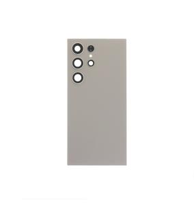 Tapa Trasera Para Samsung Galaxy S24 Ultra gris con embellecedor