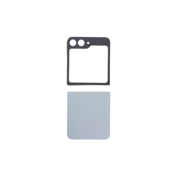 Tapa Trasera Superior E Inferior Para Samsung Z Flip6 plateado