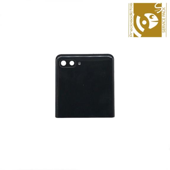 Tapa Trasera Superior para Samsung Z Flip negro SERVICE PACK