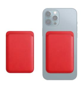 Tarjetero MagSafe para iPhone color rojo