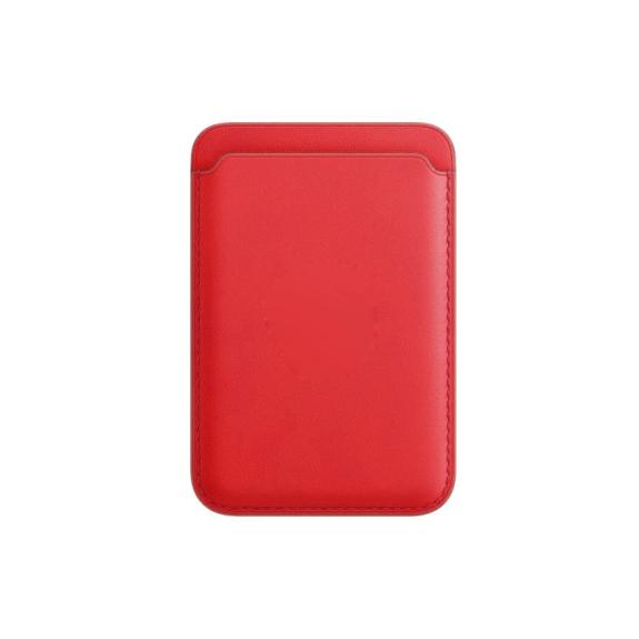 Tarjetero MagSafe Para iPhone Rojo