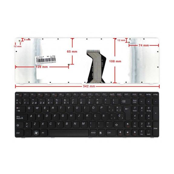 Teclado para Portátil Lenovo Ideapad B580