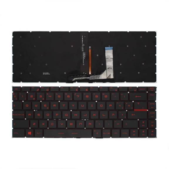 Teclado Retroiluminado para Portatil MSI GF63 Negro